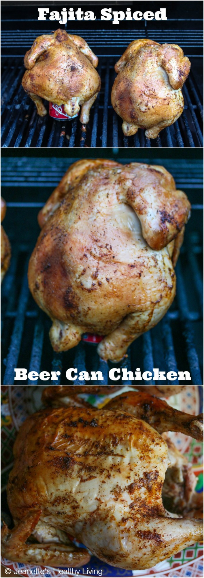 Fajita Spiced Beer Can Chicken © Jeanette's Healthy Living