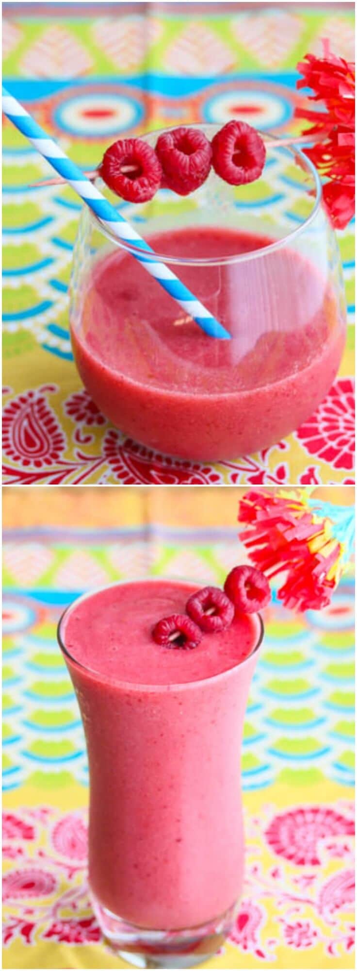 Frozen Fruit Punch Mocktail © Jeanette's Healthy Living