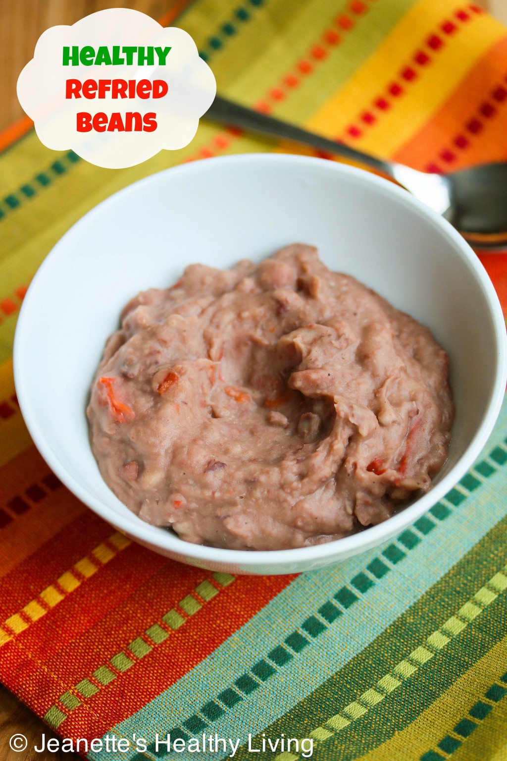 Healthy Refried Beans © Jeanette's Healthy Living