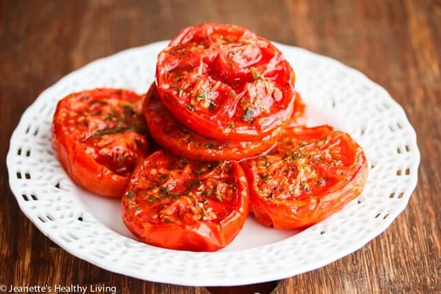 Slow Roasted Summer Tomatoes © Jeanette's Healthy Living