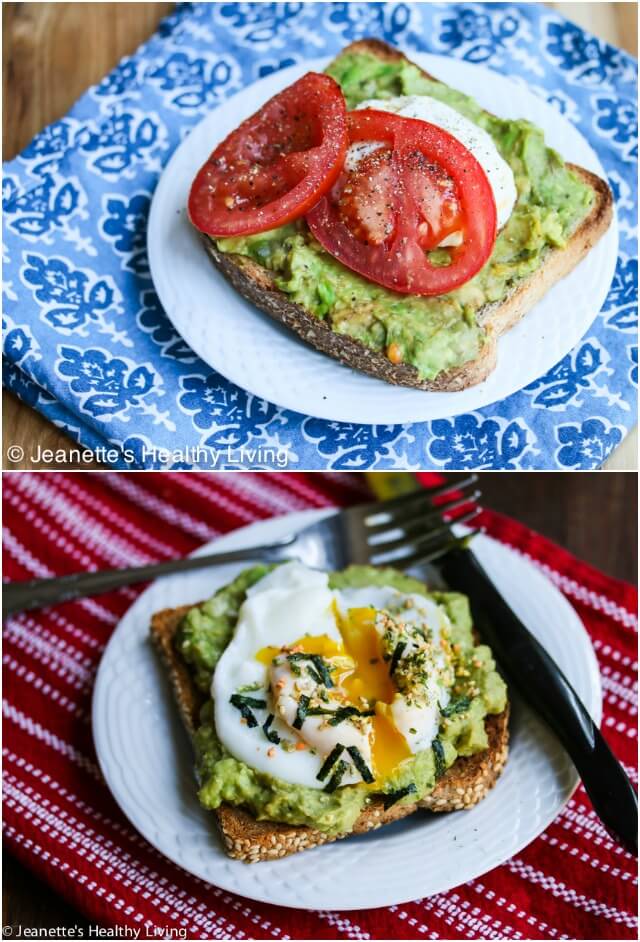 Smashed Avocado Toast Two Ways © Jeanette's Healthy Living
