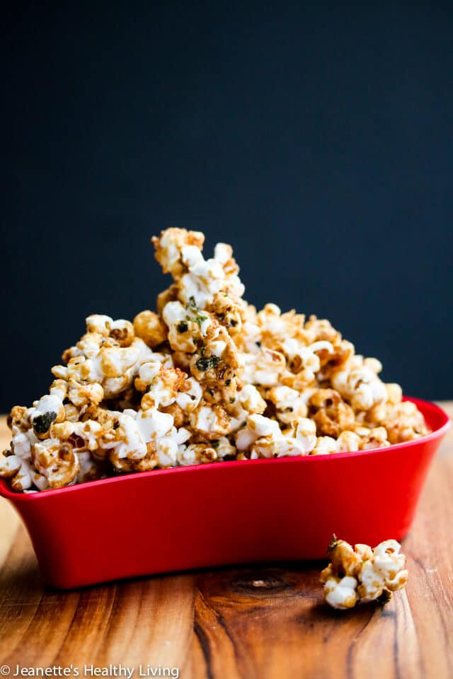 Sweet and Salty Caramel Furikake Popcorn © Jeanette's Healthy Living