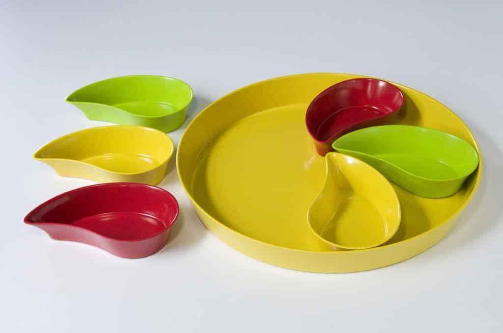 Yumi Nature+™ Tray with Teardrop Bowls