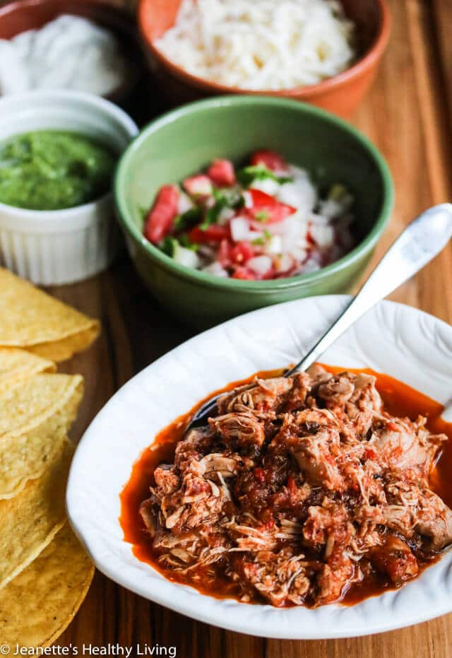 Slow Cooker Chicken Tinga Tacos - this chicken is so flavorful, juicy, tender and moist