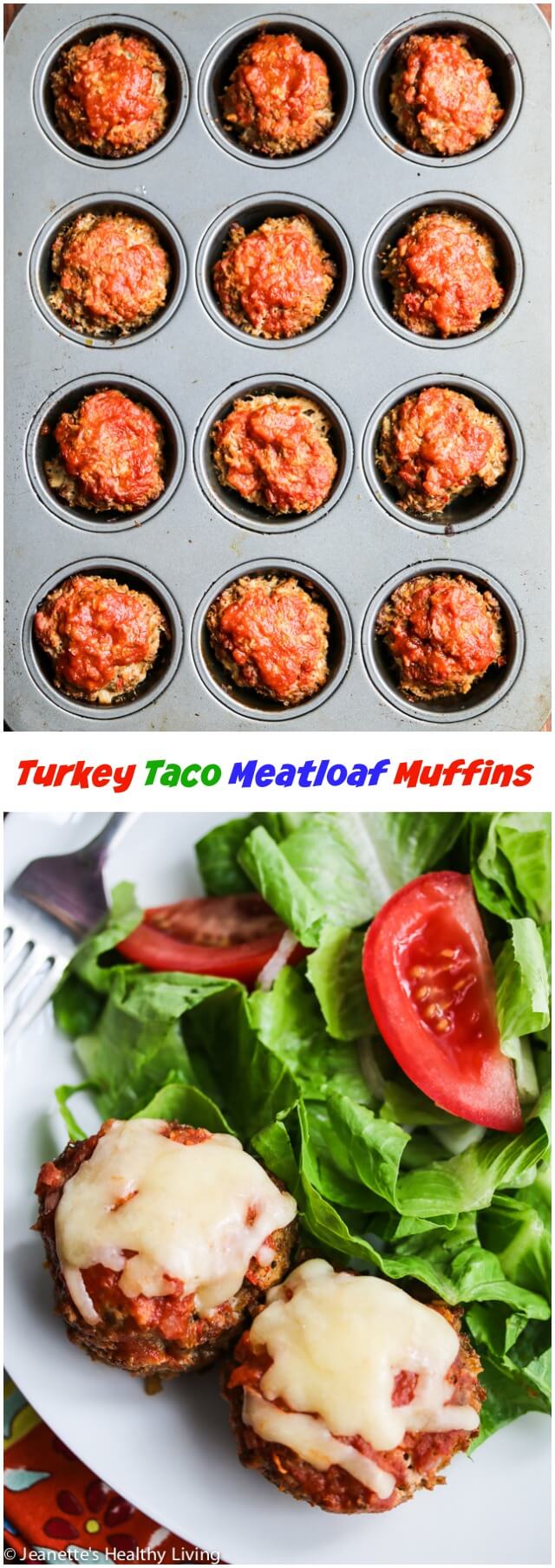 Turkey Taco Meatloaf Muffins - super kid-friendly, delicious, nutritious and they reheat really well