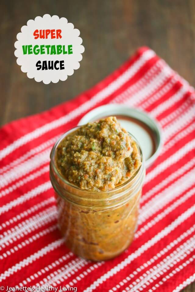 This Super Vegetable Sauce is a great way to get your kids to eat more vegetables - stir into chili, pasta sauces, mix into meatballs and meatloaf