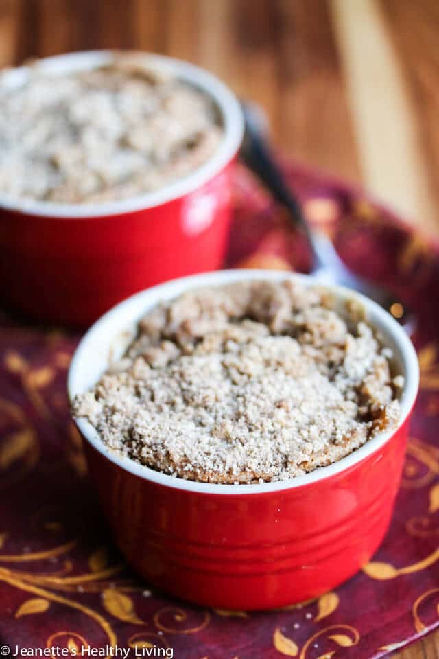 Warm Apple Buttermilk Custard Crisp - warm your belly with one of these luscious treats - no crust required!