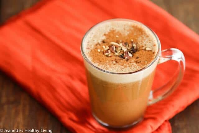 Chestnut Praline Latte - creamy and delicious, this latte is a healthier version of Starbuck's newest latte. Made with real chestnuts and pecans, and cashew milk to make this dairy-free.
