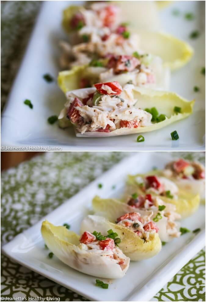 Endive Stuffed With Old Bay Crab Salad - this is an elegant and easy holiday appetizer that will WOW your guests!