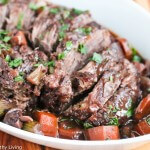 Slow Cooker Red Wine Pot Roast - this is the only pot roast I make for my family - it's comfort food at its best