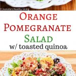 Orange Pomegranate Salad with fennel pollen and toasted quinoa - festive and delicious holiday salad
