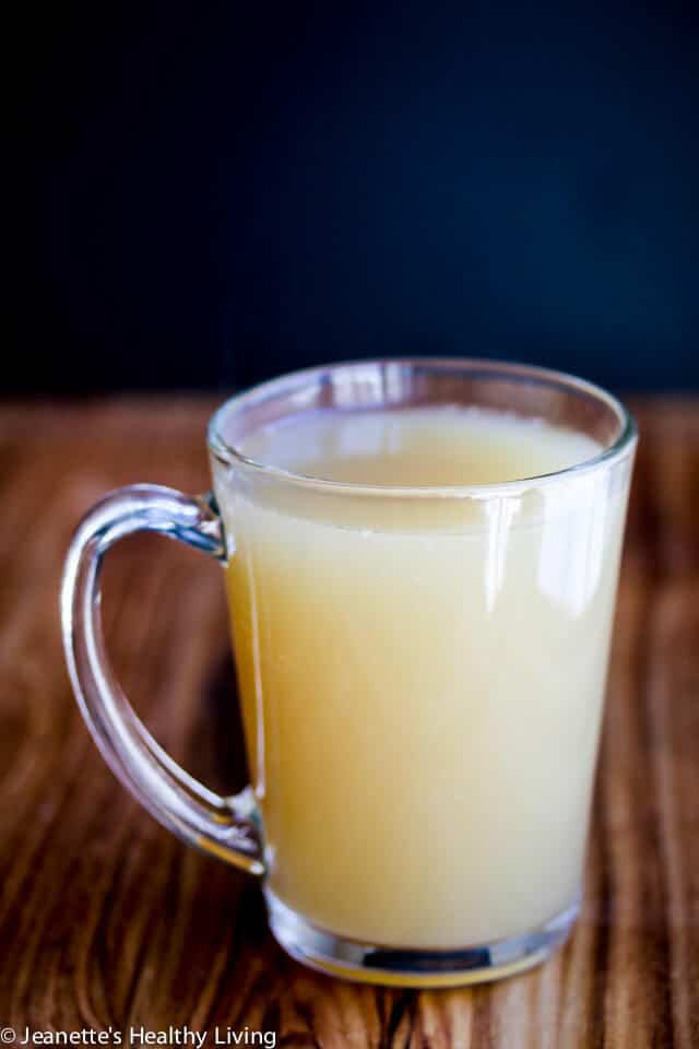 Mineral Rich Chicken Bone Broth {Paleo} - sip on a cup of this mineral rich bone broth or use it as a base for soups, stews or sauces - it's healthy and nourishing, and facilitates digestion