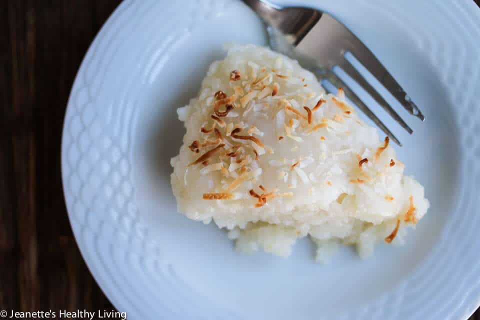 Mom's Coconut Sticky Rice Cake - this is a recipe handed down to me by my mom - it's like rice pudding and is perfect for celebrating Chinese New Year