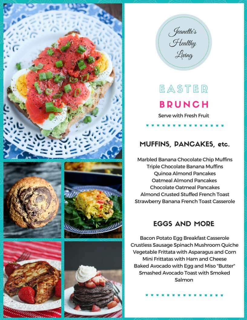 Gluten-Free Easter Brunch Menu - muffins, pancakes, quiche, frittatas and more; all you need is a fresh fruit platter or fruit salad to round this menu out