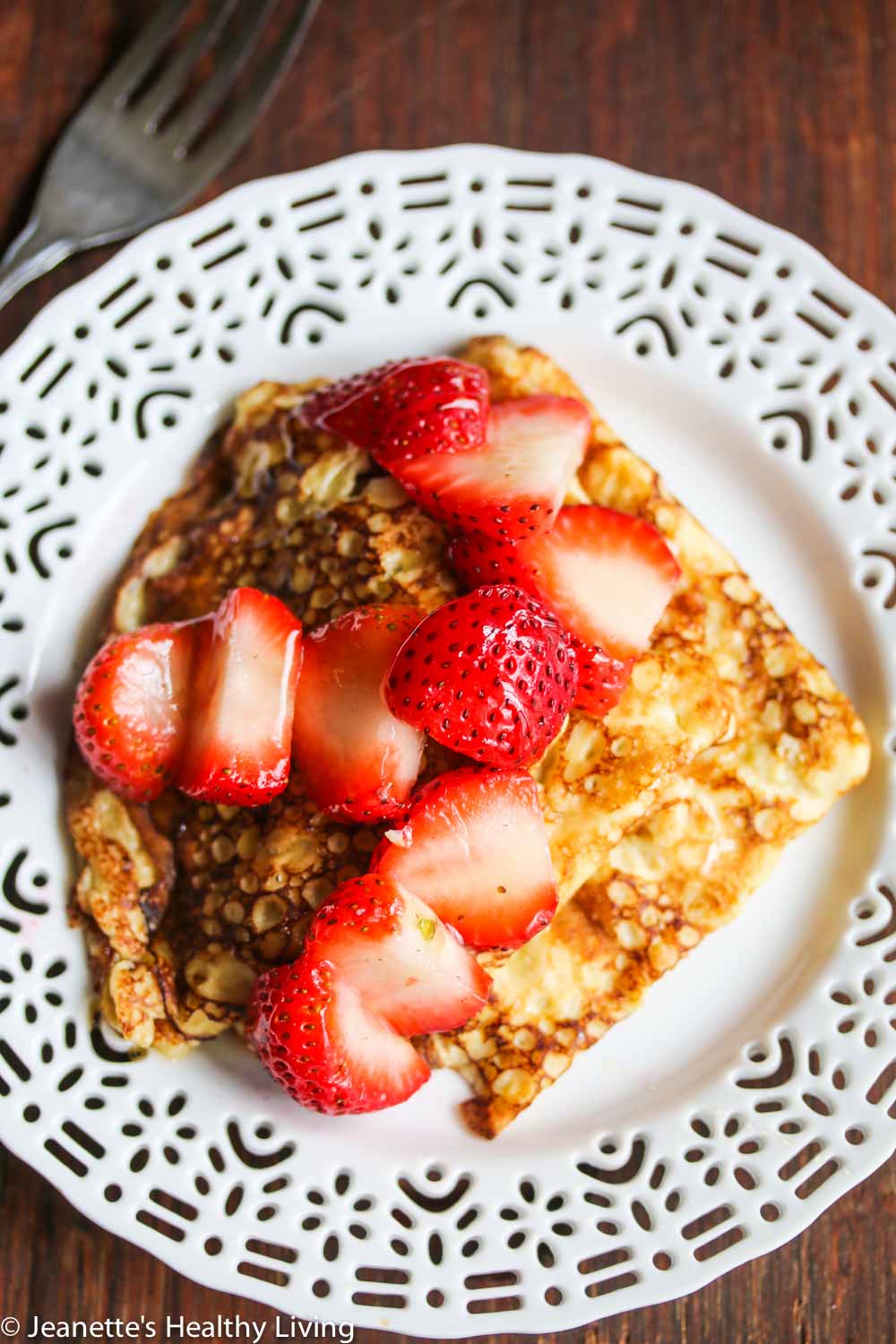 Gluten-Free Swedish Pancakes with Fresh Strawberries