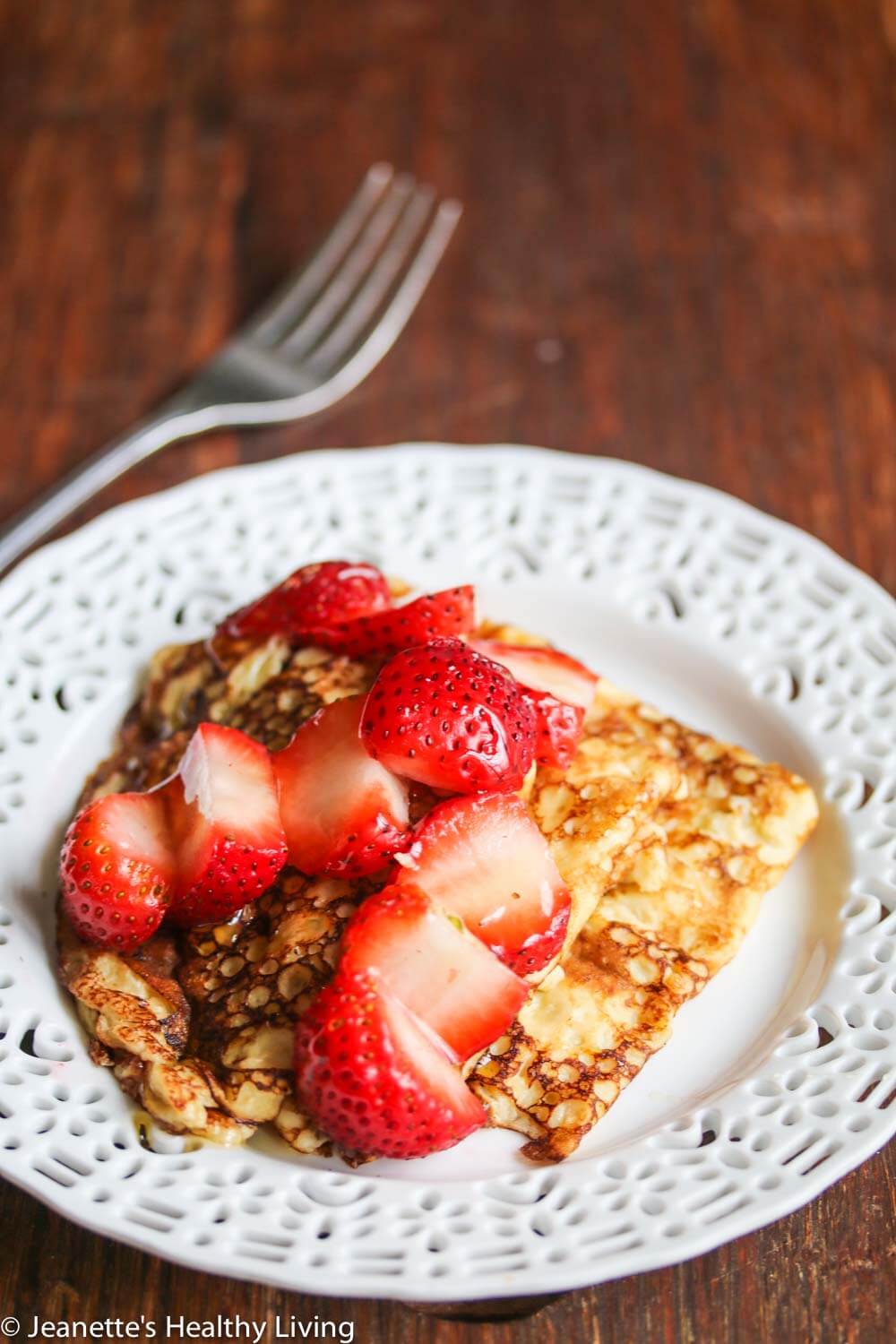 Gluten-Free Swedish Pancakes with Fresh Strawberries