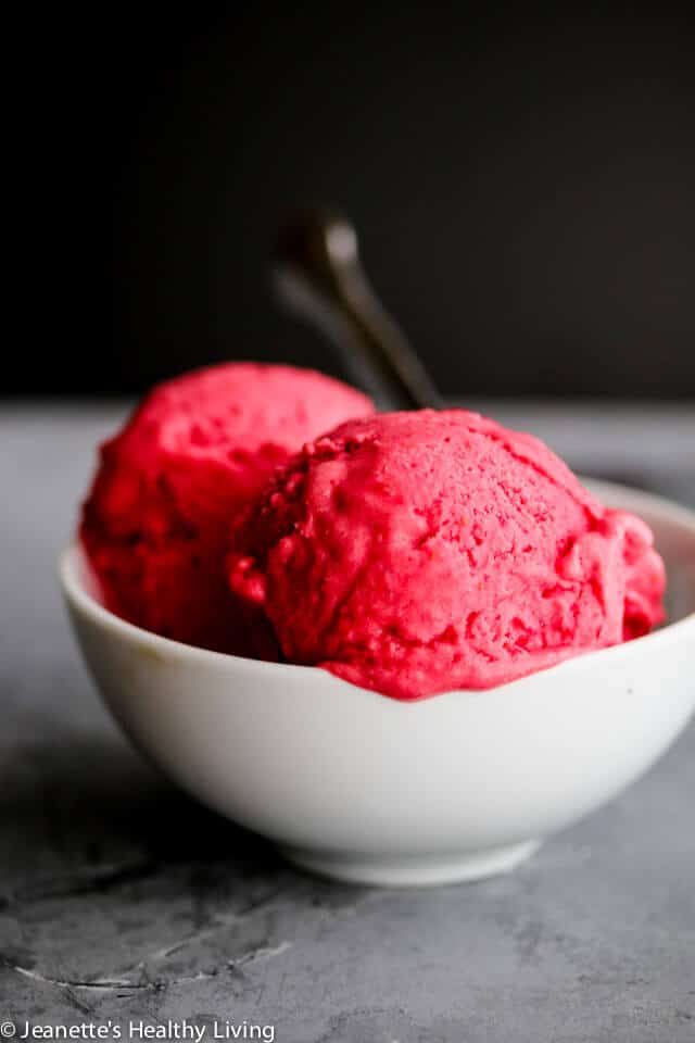 Raspberry Ice Cream - this 3 ingredient ice cream is SCD and GAPS Diet friendly