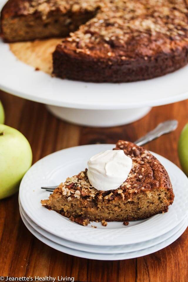 Gluten-Free Apple Streusel Cake - this is the perfect Fall cake - it's even healthy enough for breakfast
