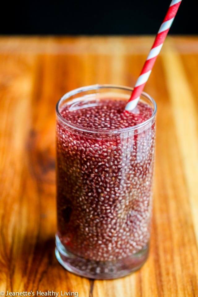 Hydrating Cranberry Pomegranate Chia Fresca Drink - a refreshing and fun way to stay hydrated
