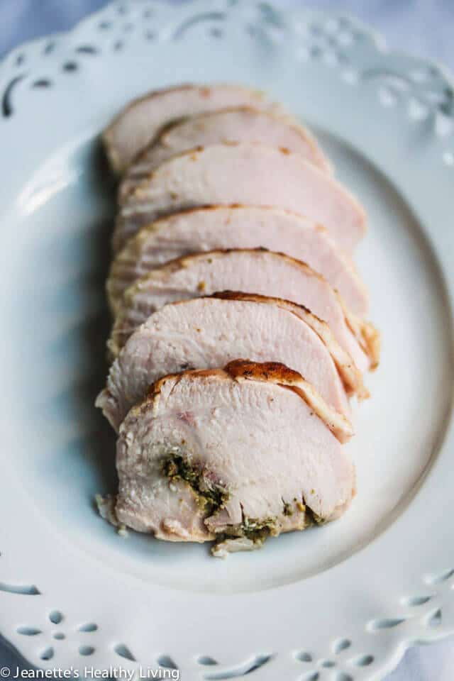 Brined Sous Vide Turkey Breast with Sage Spice Rub - a combination of brining, sous vide and a spice rub ensure a moist, tender and flavorful turkey breast