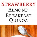 Strawberry Almond Breakfast Quinoa Recipe - a healthy and nutritious meal, packed with protein, fiber, vitamins, and minerals. From the Natural Pregnancy Cookbook