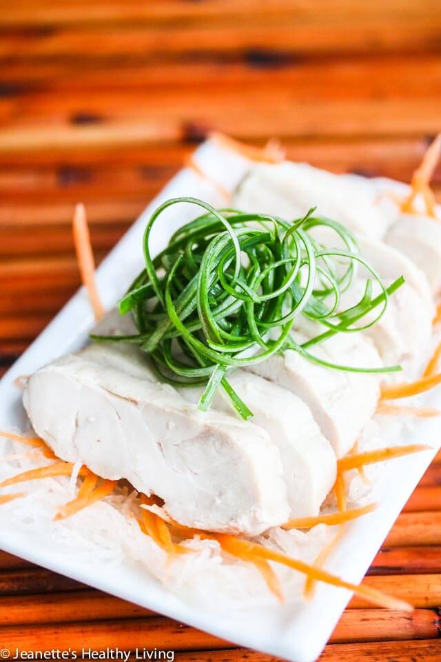 Sous Vide Chinese Drunken Wine Chicken - this is a traditional Chinese chicken recipe that is served cold, often as an appetizer. Sous vide guarantees a moist and juicy chicken