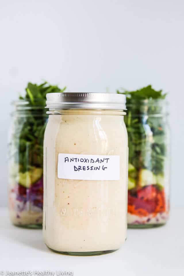 Antioxidant Salad Dressing - this healthy, versatile salad dressing includes ground flax seeds and raw apple cider vinegar