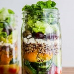 Mediterranean Salad In A Jar - pack this for lunch or dinner for a healthy and delicious on-the-go meal!