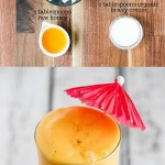 Mango Batido - a refreshing tropical drink that is so easy to make! Perfect for poolside or pretending you're at the beach.