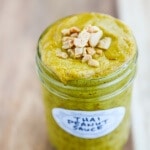 Thai Peanut Sauce - this recipe is a staple in our house - serve it with Thai chicken satay or beef satay skewers | https://jeanetteshealthyliving.com