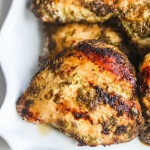 Grilled Vietnamese Lemongrass Chicken - the marinade in this recipe is amazing! Delicious in salads, summer rolls, sandwiches or as a main course