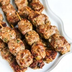 Turkey Beef Kofta Kebabs - these meatball kebabs are packed with flavor - serve in a pita or on top of a salad with tzatziki sauce ~ https://jeanetteshealthyliving.com