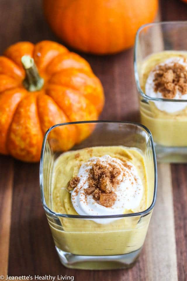 Pumpkin Coconut Turmeric Mousse - this decadently healthy dessert has just 6 ingredients and is so easy to make ~ https://jeanetteshealthyliving.com