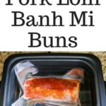 Sous Vide Pork Banh Mi Buns - sous vide pork is juicy and tender, and makes a delicious appetizer or small bite served with pickles, cucumber and black garlic mayonnaise