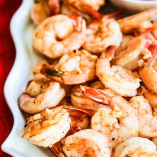 Roasted Shrimp Cocktail -Much more flavorful than regular shrimp cocktail and easy to make in large batches. Garlic and smoked paprika make these extra special