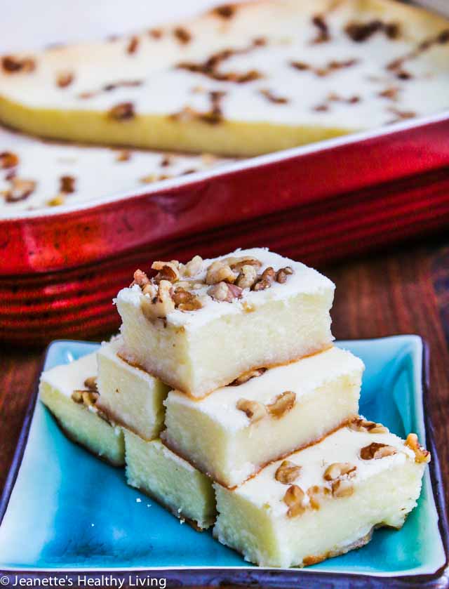 Baked Coconut Walnut Sweet Rice Cake - this Chinese sticky rice cake is easy to make, not too sweet and perfect for Chinese New Year