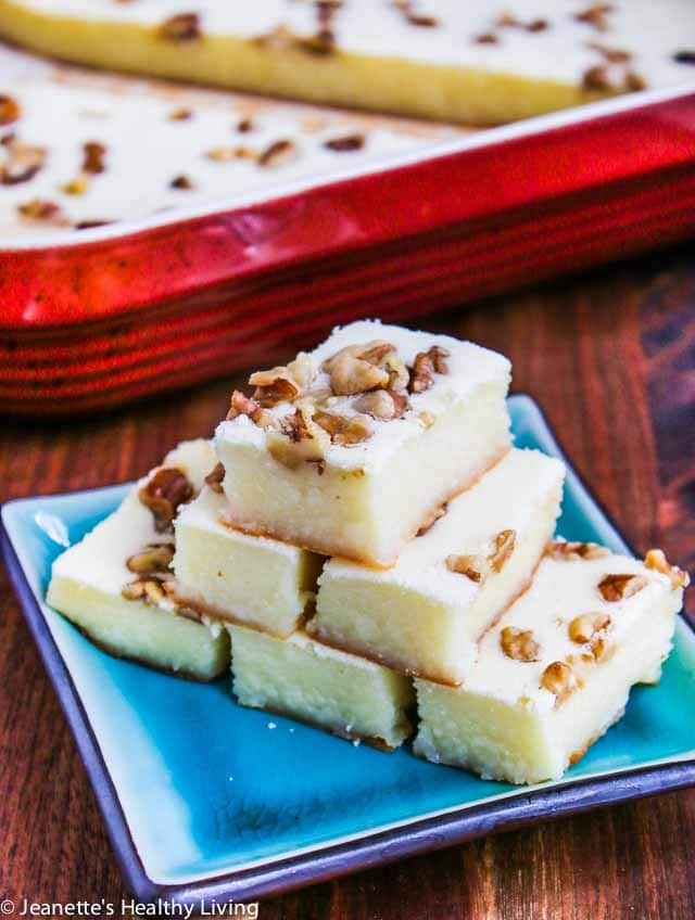 Baked Coconut Walnut Sweet Rice Cake - this Chinese sticky rice cake is easy to make, not too sweet and perfect for Chinese New Year