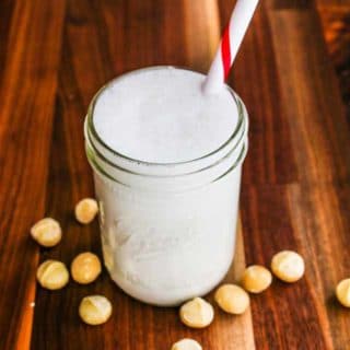 Macadamia Nut Milk - a rich and creamy dairy-free milk that doesn't require any straining