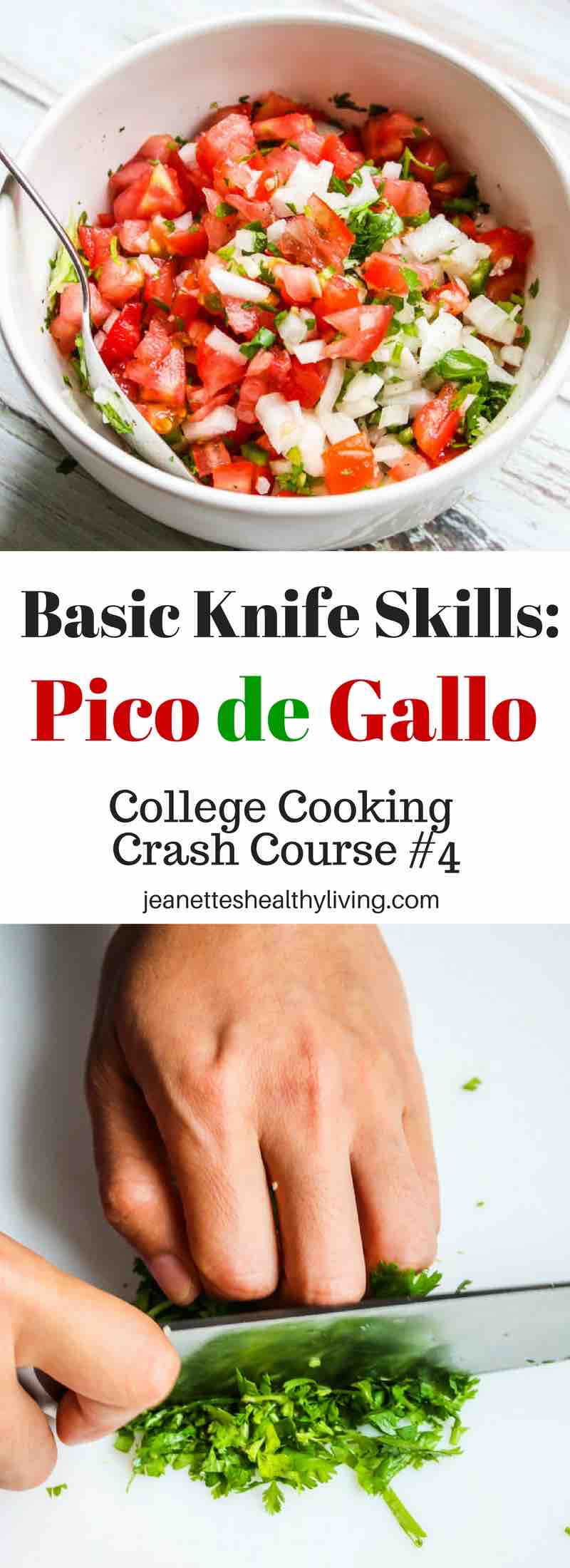 Pico de Gallo - learn basic knife skills: chopping, slicing, dicing, mincing
