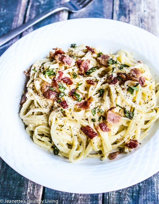 Pasta carbonara - budget friendly pasta recipe - part of a College Cooking Crash Course series