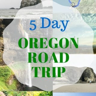 5 Day Oregon Road Trip - itinerary to see waterfalls, Crater Lake, redwood forest and beautiful coastal views