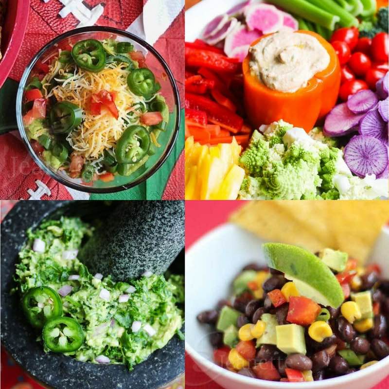 Healthy Football Snacks - Cold Dips - a collection of 50+ healthy football snacks for game day