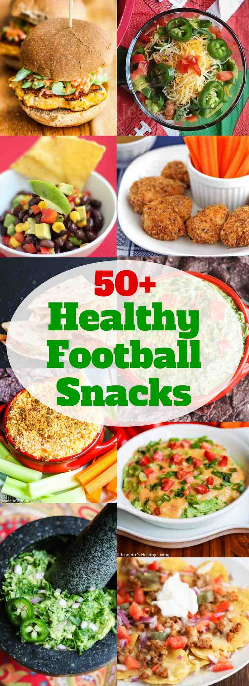 50+ Healthy Football Snacks - lightened up versions of favorite game day eats