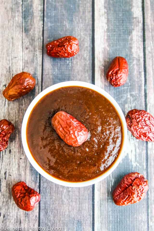 Jujube Date Jam - made from dried jujube dates, this jam has a deep rich flavor - used in Chinese New Year sticky rice cake
