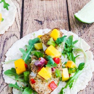PAN ROASTED COD FISH TACOS - quick and easy to cook, this a delicious, light and healthy fish taco