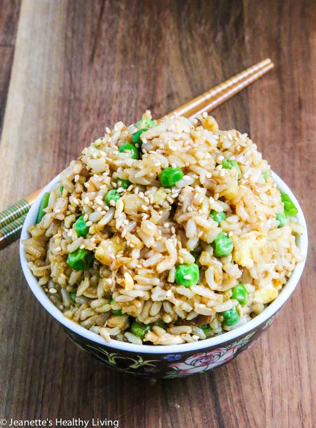 Vegetarian Fried Rice - simple, delicious, reheats well, great for a crowd, perfect for brunch, lunch, dinner and meal planning