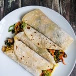 Moo Shu Shrimp Pancakes - healthy and delicious meal in a wrap