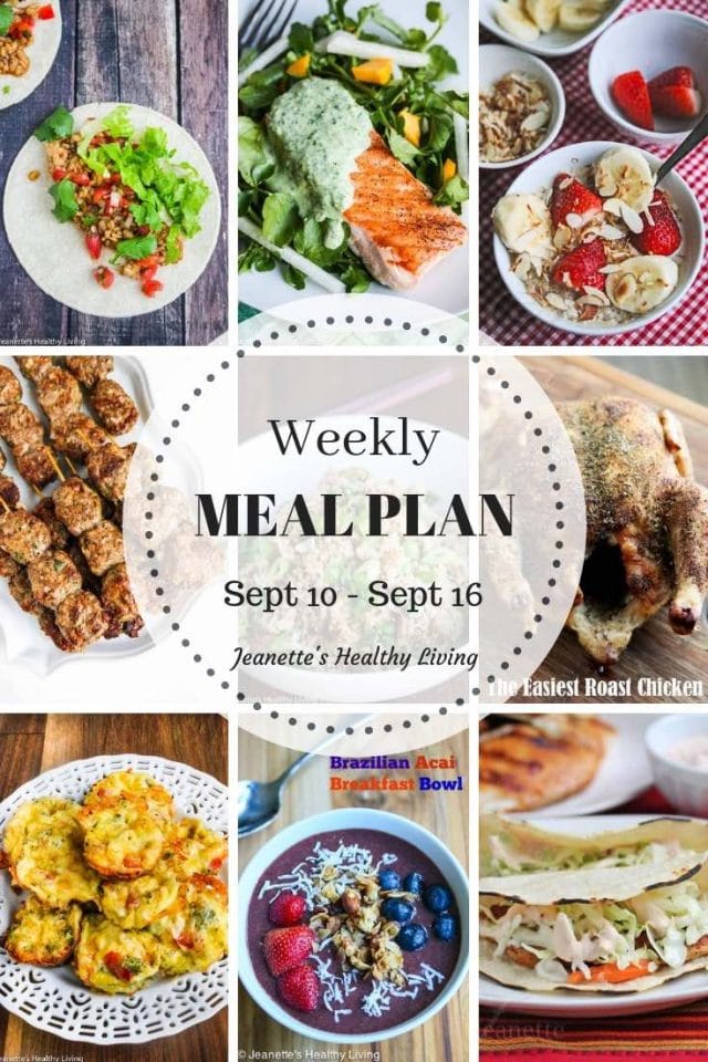 Healthy Meal Plan - September 10 - September 16 - a flexible meal plan for breakfast, lunch and dinner, designed to get healthy meals on your family's table