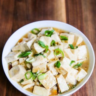 Oyster Sauce Tofu - simple, humble dish that is healthy and delicious