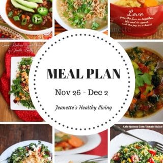 Weekly Meal Plan Nov 26